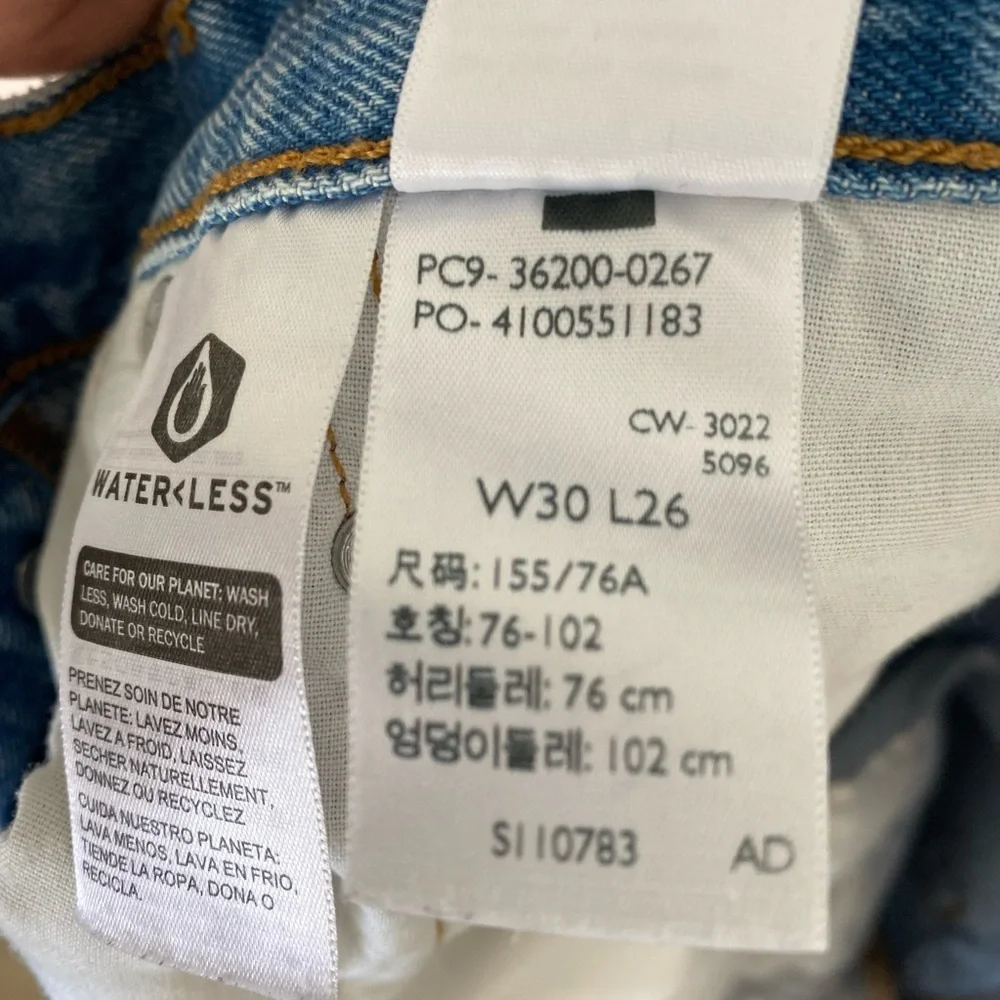 Levi's Classic Straight Blue Jeans - Picture 3 of 4